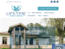Tablet Screenshot of lifetimedentistry.com